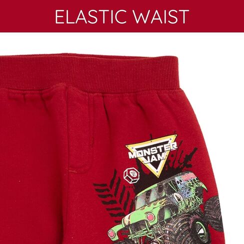 مجموعة Monster Jam T-Shirt و Fleece Jogger Pants مجموعة ليد ليد ليد كيد جرافور ديجر إل تورو لوكو ميغالودون in Saudi Arabia
