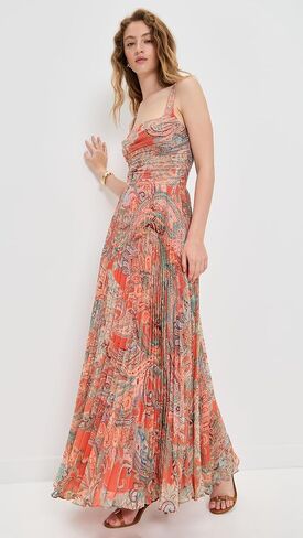 L'AGENCE Women's Torin Pleated Maxi Skirt in Saudi Arabia
