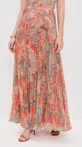 L'AGENCE Women's Torin Pleated Maxi Skirt in Saudi Arabia