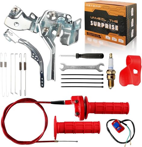 Throttle Linkage and 7/8'' Mini Bike Throttle Assembly for Predator 212 196cc Coleman BT200X CT200U CT200U-EX B200R Baja Warrior Massimo MB200 Axis M200 Minibike GX200 GX160 Engine Parts in Saudi Arabia