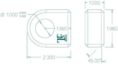 لحام على قيود/Clevis يتصاعد 1.000 "سميكة - LZ1.000W in Kuwait