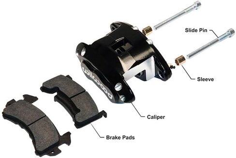 Wilwood 140-12099-BK D154 Front Pariper Kit-Black 1.62 / 1.62 "Piston ، 1.04" Rotor in Saudi Arabia