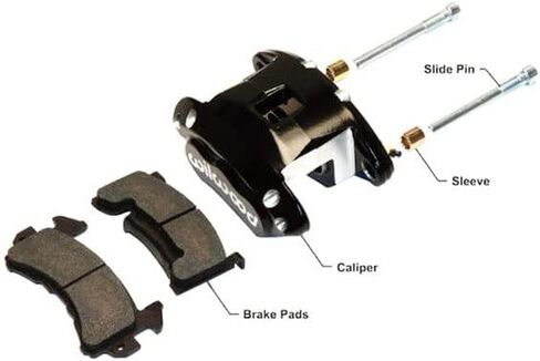 Wilwood 140-12099-BK D154 Front Pariper Kit-Black 1.62 / 1.62 "Piston ، 1.04" Rotor in Saudi Arabia