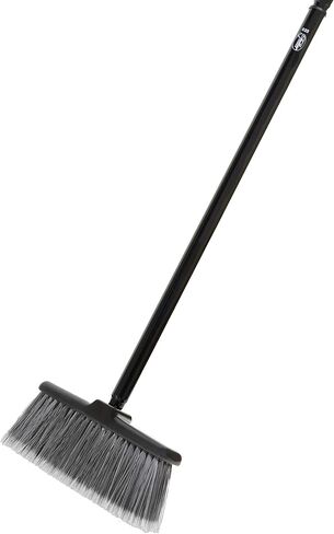 Fuller Brush Kitchen Broom with Clip-On Dustpan – Heavy Duty Floor Sweeper with Steel Handle & Fine Bristles - Dust Sweeping for Home/Kitchen & Warehouse Floors – Made in USA in Saudi Arabia