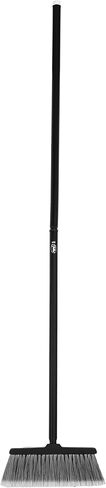 Fuller Brush Kitchen Broom with Clip-On Dustpan – Heavy Duty Floor Sweeper with Steel Handle & Fine Bristles - Dust Sweeping for Home/Kitchen & Warehouse Floors – Made in USA in Saudi Arabia