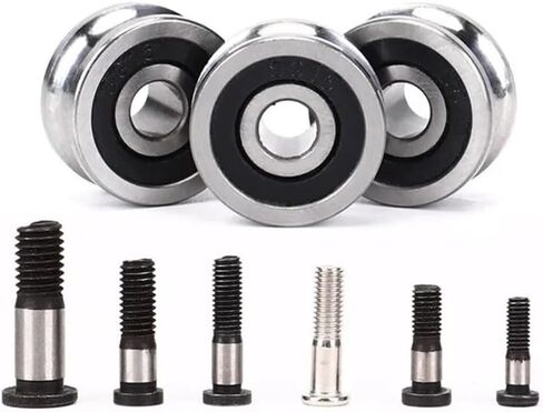 5Set SG10 SG15 SG20 SG25SG66+M4 M5 M6 M8 مسامير برغي تحمل U-Groove دليل محامل بكرة النسيج (SG25 M8X28MM) in Kuwait