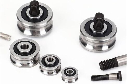 5Set SG10 SG15 SG20 SG25SG66+M4 M5 M6 M8 مسامير برغي تحمل U-Groove دليل محامل بكرة النسيج (SG25 M8X28MM) in Kuwait