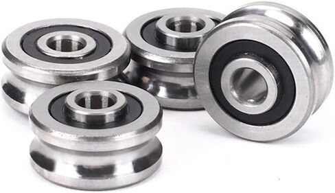 5Set SG10 SG15 SG20 SG25SG66+M4 M5 M6 M8 مسامير برغي تحمل U-Groove دليل محامل بكرة النسيج (SG25 M8X28MM) in Kuwait