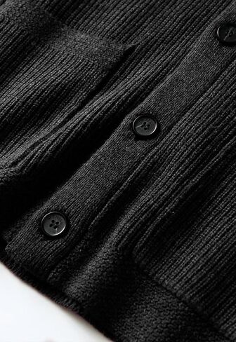 Men's Shawl Collar Cardigan Sweater Button Slim fit Wired Knitted Merino Wool Sweater in Kuwait