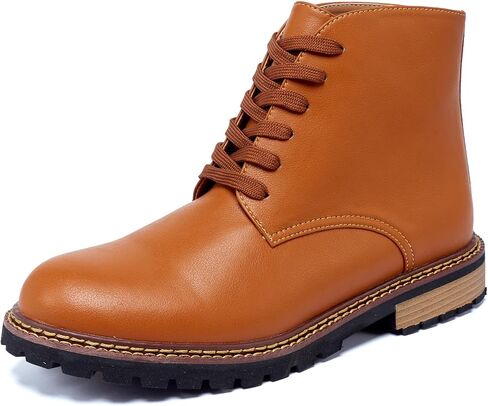 Men Leather Boots Plus Size High Top Oxford Dress Boots Leather Chukka Ankle Boot Business Shoes for Men in Saudi Arabia