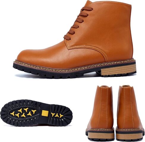 Men Leather Boots Plus Size High Top Oxford Dress Boots Leather Chukka Ankle Boot Business Shoes for Men in Saudi Arabia