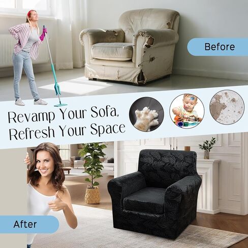 3 قطع أغطية Loveseat Loveseat ل 2 وسادة الأريكة أريكة أريكة أريكة قابلة للغسل غطاء الأريكة الكلب الأثاث الأثاث الأثاث للأرائك (العاج ، يحب) in Saudi Arabia