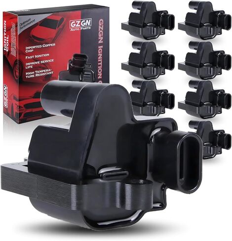 Square Ignition Coil Pack Compatible with Chevrolet GMC Cadillac Camaro Corvette Express Impala CTS Rainier Avalanche Silverado Suburban Savana V8 Replacement for UF413 12611424 12570616 Set of 8 in Kuwait