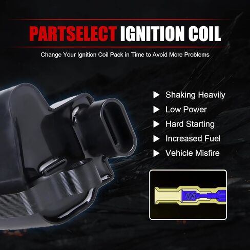 Square Ignition Coil Pack Compatible with Chevrolet GMC Cadillac Camaro Corvette Express Impala CTS Rainier Avalanche Silverado Suburban Savana V8 Replacement for UF413 12611424 12570616 Set of 8 in Kuwait