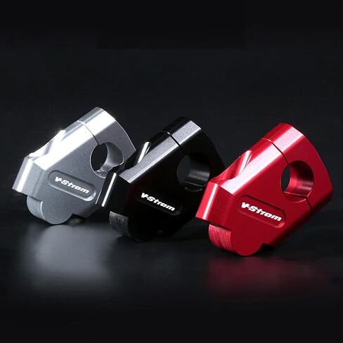FOR VSTROM 650 1000 1050 1050XT/250 DL250 DL650 DL1000 22mm 28mm Motorcycle Handlebar Raiser Handlebar Clamp Lifter Off-road Motorcycle Height Clamp Accessories (28 black) in Saudi Arabia