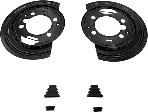 2PCS 924-493 دروع غبار الفرامل الخلفية لعام 2007 Chevy Avalanche لعام 2006 Avalanche 1500/2500 لـ Chevy Express Silverado Suburban لـ GM Savana Sierra Yukon XL لـ 03-09 Hummer H2 in Kuwait