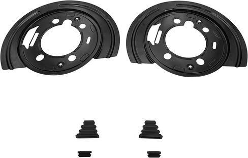 2PCS 924-493 دروع غبار الفرامل الخلفية لعام 2007 Chevy Avalanche لعام 2006 Avalanche 1500/2500 لـ Chevy Express Silverado Suburban لـ GM Savana Sierra Yukon XL لـ 03-09 Hummer H2 in Kuwait