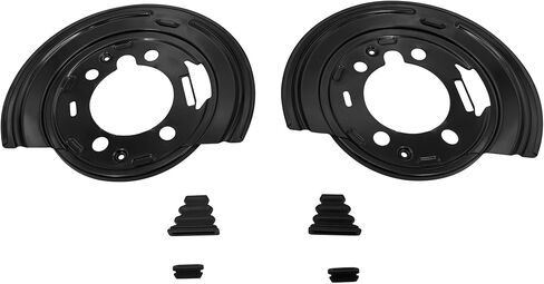 2PCS 924-493 دروع غبار الفرامل الخلفية لعام 2007 Chevy Avalanche لعام 2006 Avalanche 1500/2500 لـ Chevy Express Silverado Suburban لـ GM Savana Sierra Yukon XL لـ 03-09 Hummer H2 in Kuwait