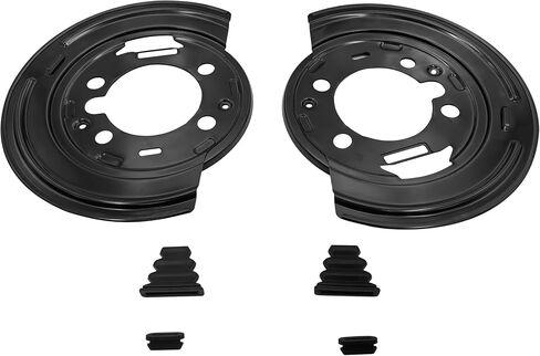 2PCS 924-493 دروع غبار الفرامل الخلفية لعام 2007 Chevy Avalanche لعام 2006 Avalanche 1500/2500 لـ Chevy Express Silverado Suburban لـ GM Savana Sierra Yukon XL لـ 03-09 Hummer H2 in Kuwait