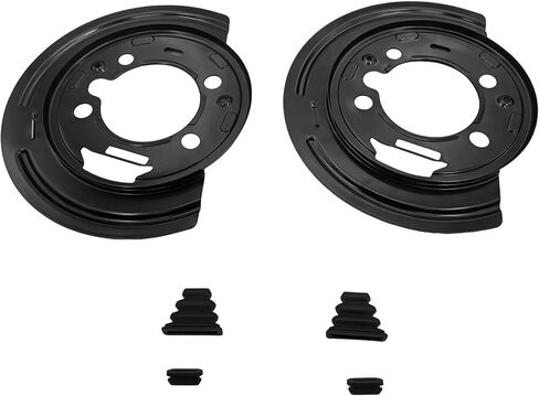 2PCS 924-493 دروع غبار الفرامل الخلفية لعام 2007 Chevy Avalanche لعام 2006 Avalanche 1500/2500 لـ Chevy Express Silverado Suburban لـ GM Savana Sierra Yukon XL لـ 03-09 Hummer H2 in Kuwait