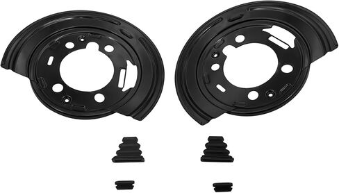 2PCS 924-493 دروع غبار الفرامل الخلفية لعام 2007 Chevy Avalanche لعام 2006 Avalanche 1500/2500 لـ Chevy Express Silverado Suburban لـ GM Savana Sierra Yukon XL لـ 03-09 Hummer H2 in Kuwait