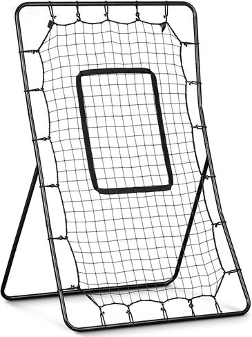 GoSports 6 ft x 3.5 ft Baseball & Softball Pitching and Fielding Rebounder Trainer - Adjustable Angle Pitch Back Return Net - Practice Grounders, Pop Flies, Line Drives in Saudi Arabia