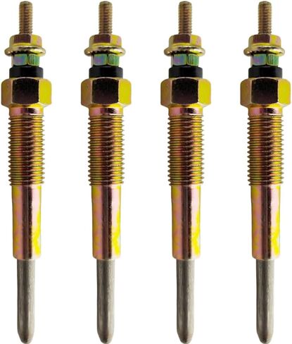 4x Glow Plug 9-82511978-0 متوافق مع Isuzu C240 C190 C201 C221 4BA1 D500 4FA1 ELF250 ELF350 DIESEL ENRIVENT 12V PI42 in Saudi Arabia