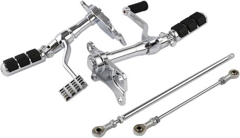 SLMOTO Complete Forward Controls Pegs Levers Linkage Kit Fit for Harley Sportster IRON XL 883 1200 N 91-03 02 in Saudi Arabia