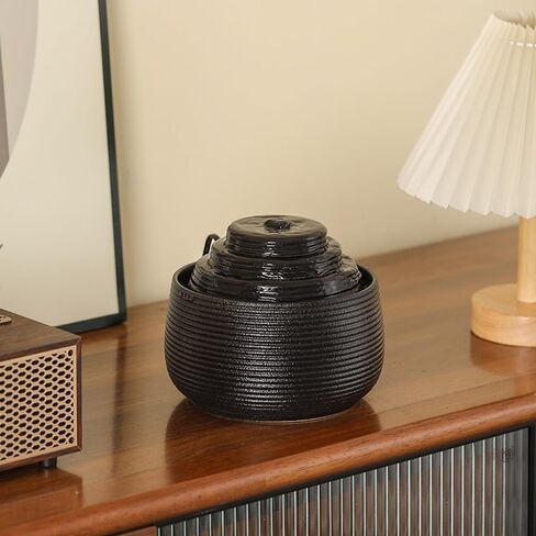 Ceramic Tabletop Fountain Water Feature for Indoor and Home Decoration Table Desk Office Patio(White A157) in Kuwait