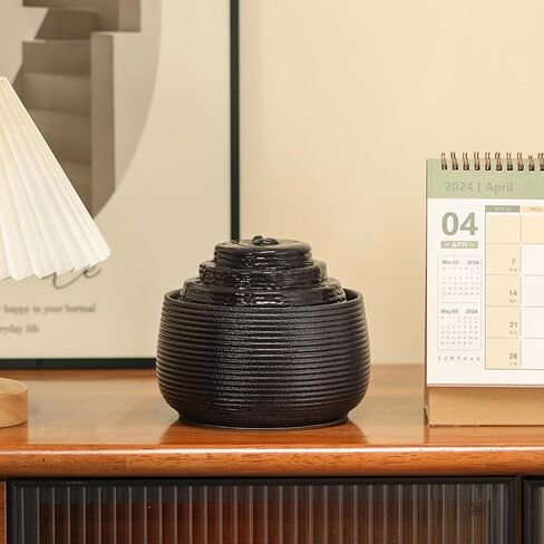 Ceramic Tabletop Fountain Water Feature for Indoor and Home Decoration Table Desk Office Patio(White A157) in Kuwait