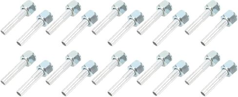 20PCS High Strength Aluminum Straight Air Conditioning Hose Barb Fitting for Cars Trucks Universal Sealing Function for Automobiles Material (5/8in) (1/2in) in Saudi Arabia