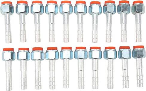 20PCS High Strength Aluminum Straight Air Conditioning Hose Barb Fitting for Cars Trucks Universal Sealing Function for Automobiles Material (5/8in) (1/2in) in Saudi Arabia