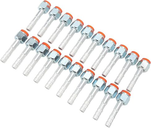 20PCS High Strength Aluminum Straight Air Conditioning Hose Barb Fitting for Cars Trucks Universal Sealing Function for Automobiles Material (5/8in) (1/2in) in Saudi Arabia