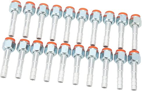 20PCS High Strength Aluminum Straight Air Conditioning Hose Barb Fitting for Cars Trucks Universal Sealing Function for Automobiles Material (5/8in) (1/2in) in Saudi Arabia