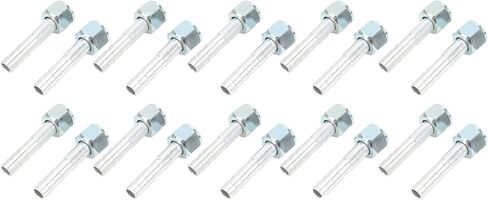 20PCS High Strength Aluminum Straight Air Conditioning Hose Barb Fitting for Cars Trucks Universal Sealing Function for Automobiles Material (5/8in) (1/2in) in Saudi Arabia