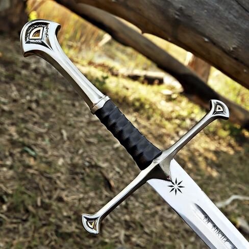 أندريل - شعلة الغرب | سيف نسخة طبق الأصل من الفولاذ المقاوم للصدأ المصنوع يدويًا | شملت Wall Mount Plaque & Scabbard | طبعة جامع in Kuwait