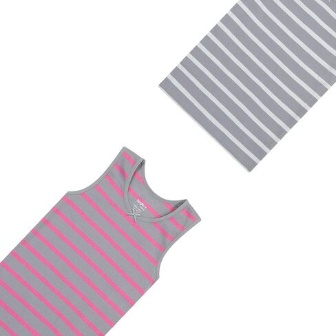Buyless Fashion Girls Tank Tops - Sleeveless Cami Tanks Cotton Undershirts for Dance Gymnastics, Kids & Toddler Size (8 Pack) in Saudi Arabia