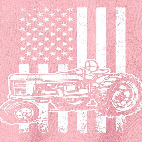 Instant Message - Tractor American Flag - Toddler & Youth Crewneck Fleece Sweatshirt in Saudi Arabia