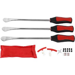 Tire Spoon Lever Tool Kit High Strength Steel Professional Design Motorcycle Tire Changing Removal Tool with Protective Cover Valve Cores 45 Gauge Steel Polyurethane Material in Saudi Arabia