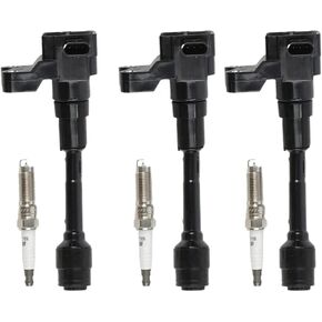 3pcs ملفات الإشعال+ 3pcs شرارة Iridium شرارة متوافقة مع Ford EcoSport 2018-2020 UF736+ 93593 الاشتعال in Kuwait
