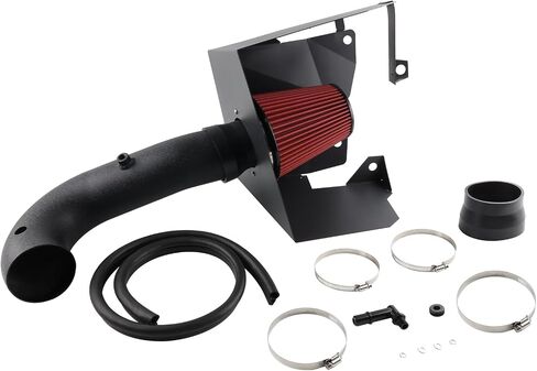 Cold Air Intake Kit Compatible with 2013-2019 RAM 1500/Classic 3.6L V6, High Performance Aluminum Intake System with Red Filter & Heat Shield, Horsepower & Torque Upgrade in Saudi Arabia