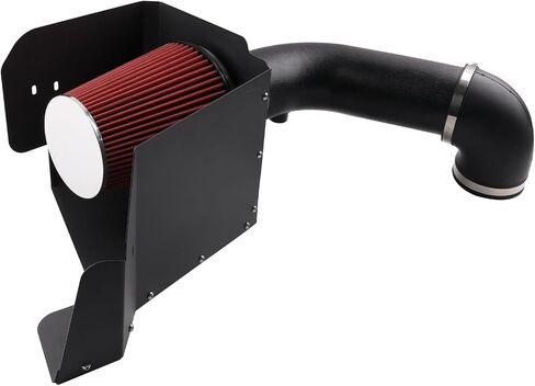 Cold Air Intake Kit Compatible with 2013-2019 RAM 1500/Classic 3.6L V6, High Performance Aluminum Intake System with Red Filter & Heat Shield, Horsepower & Torque Upgrade in Saudi Arabia