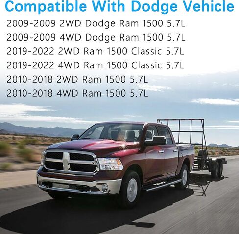 Cold Air Intake Kit Compatible with 2013-2019 RAM 1500/Classic 3.6L V6, High Performance Aluminum Intake System with Red Filter & Heat Shield, Horsepower & Torque Upgrade in Saudi Arabia