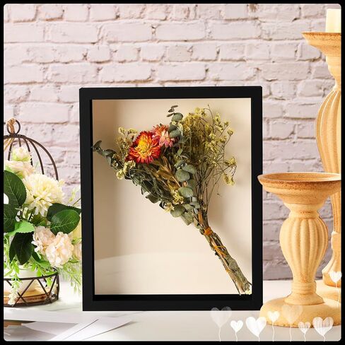 Tuanse 12 Pcs Shadow Box Bulk Display Case Plastic Shadow Box Picture Frame for Photos Flower Wedding Bouquets Pet Memorial Graduation Object Butterfly Tickets Wall Tabletop(5 x 7 Inch, White) in Saudi Arabia