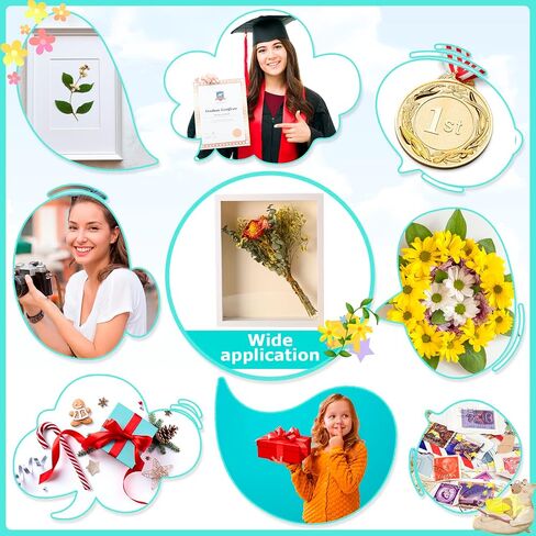 Tuanse 12 Pcs Shadow Box Bulk Display Case Plastic Shadow Box Picture Frame for Photos Flower Wedding Bouquets Pet Memorial Graduation Object Butterfly Tickets Wall Tabletop(5 x 7 Inch, White) in Saudi Arabia