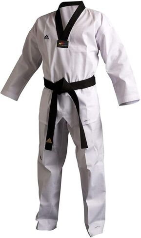 Adidas Adichamp 3 TKD Uniform - V -Neck Black - 5 in Saudi Arabia