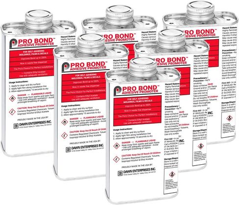Pro Bond Adhesive Promoter for Vinyl, Wraps, Window Tint, Automotive Molding - 16 oz Can in Kuwait