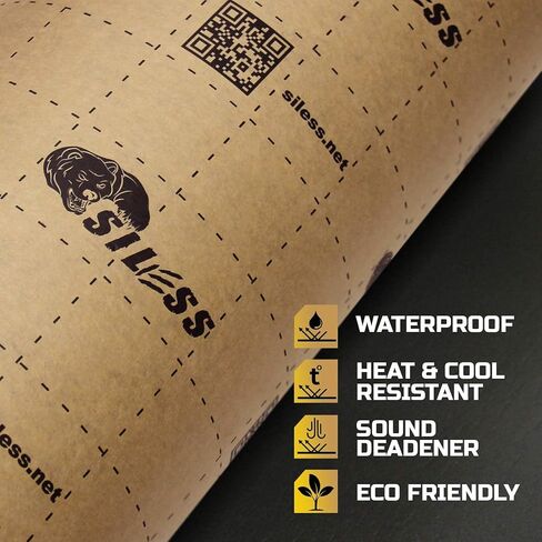 Siless Liner 157 (4 mm) mil 36 sqft Car Sound Deadening Closed Cell Foam & Heat Insulation mat - PE Foam Sound Deadener Material & Heat Barrier in Kuwait