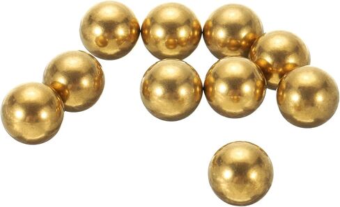 uxcell 100 Pcs Precision Solid Brass Bearing Balls 6mm Industrial Brass Ball Spheres for Machinery, Automotive, and DIY (H62 Brass) in Saudi Arabia