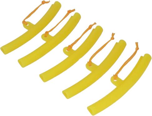 Wheel Changing Rim Protector Strong Elasticity Universal Durable Reusable Polyurethane Tire Changing Rim Guard Saver for Motorcycle Bike 5pcs Yellow (20cm/7.87in) in Saudi Arabia